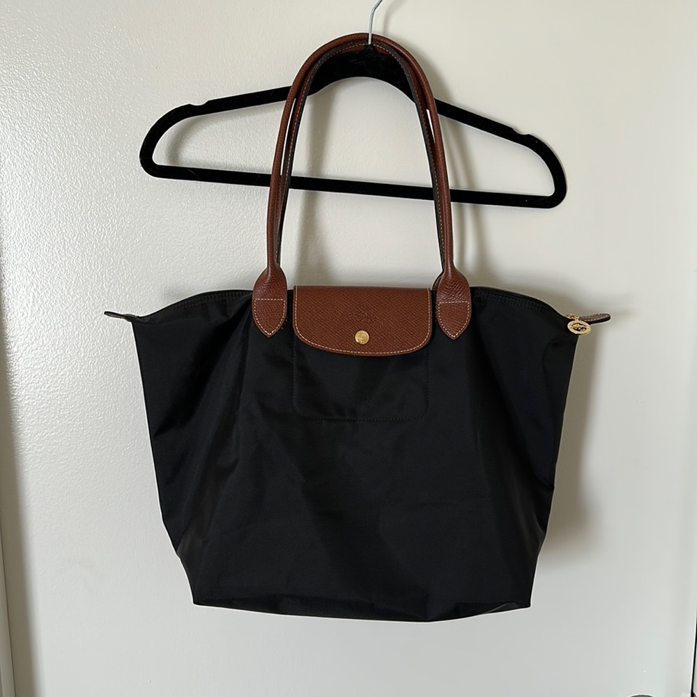 Longchamp Large Le Pilage Tote - Black